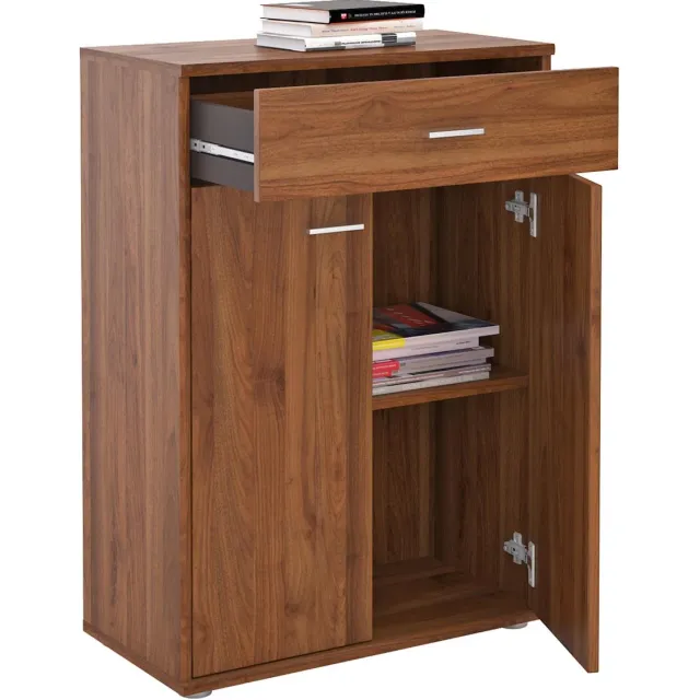 IDIMEX Commode TOMMY met lade - notenhout bruin
