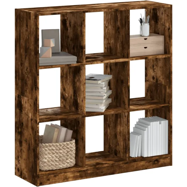 vidaXL Boekenkast 102x32x108 cm bewerkt hout gerookt eikenkleurig Bruin
