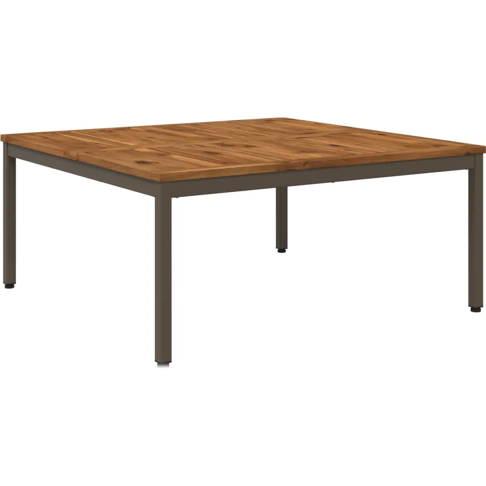 vidaXL Salontafel NAARDEN Natuurlijk en Koffie 98 x 100,5 x 45 cm bruin, foto 4