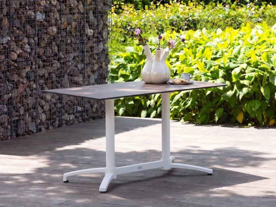 Bellagio tuinmeubelen Bellagio Canzo klaptafel 140x80x73cm wit, foto 3