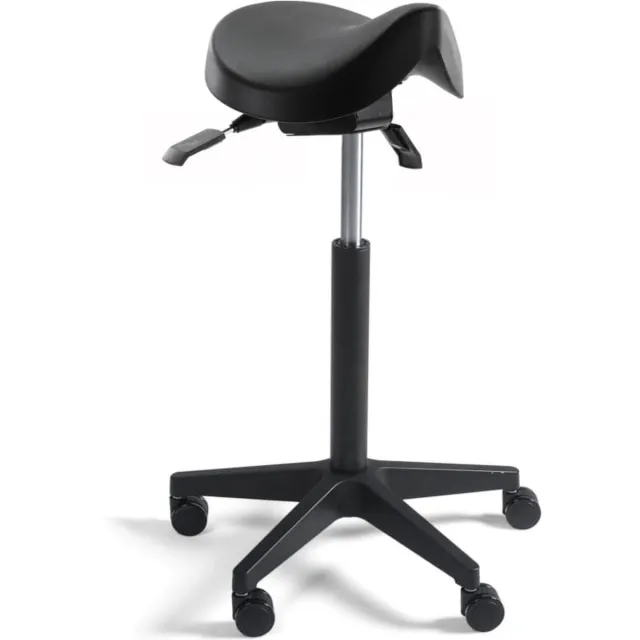 Workliving Zadelkruk PU - PU Zitting - Nylon onderstel - Bureaukruk PU - Nylon