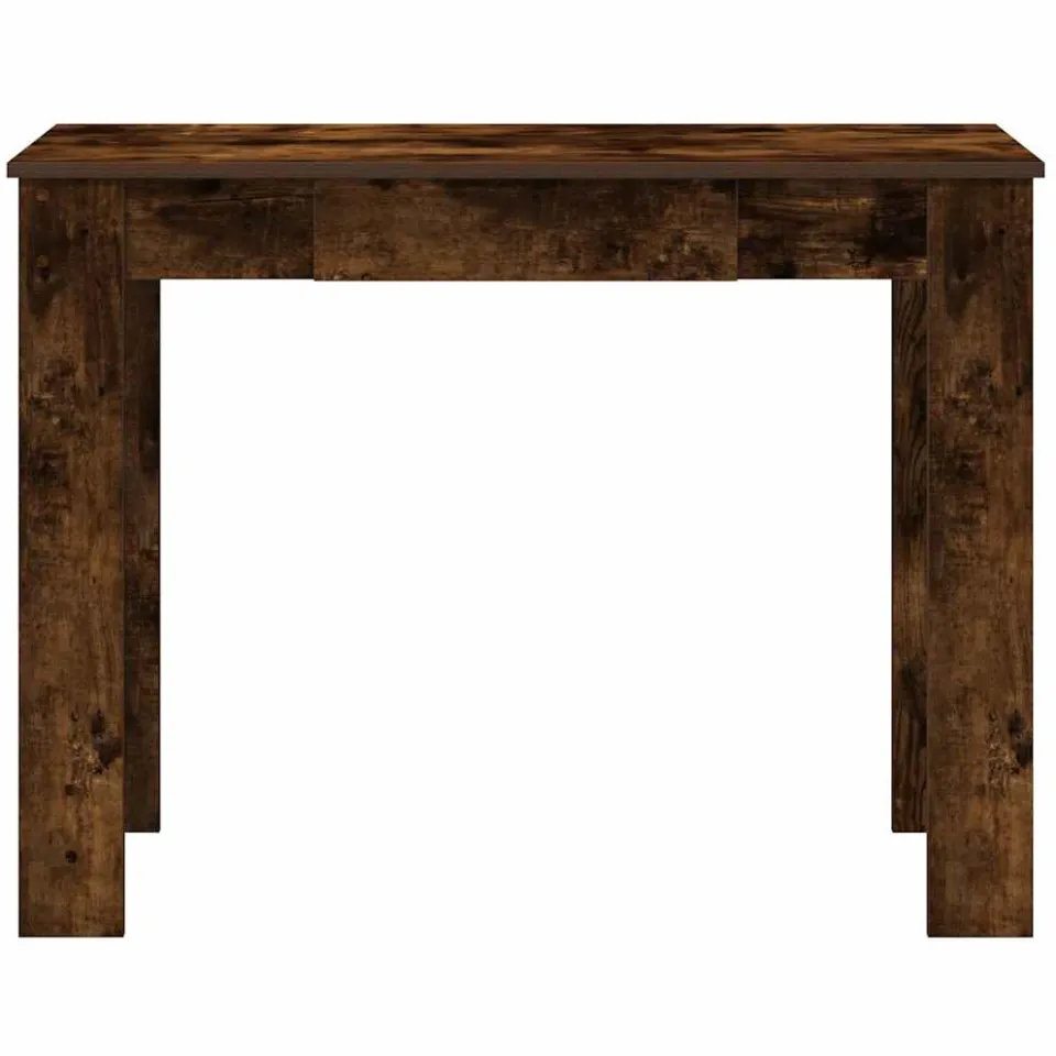 vidaXL Bureau 100x45x75 cm bewerkt hout gerookt eikenkleurig, foto 4