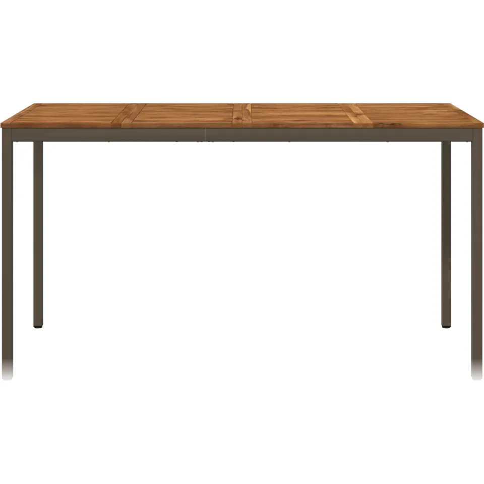 vidaXL Tuinbar Tafel NAARDEN Natuurlijk en Koffie 196 x 80,5 x 105 cm Bruin
