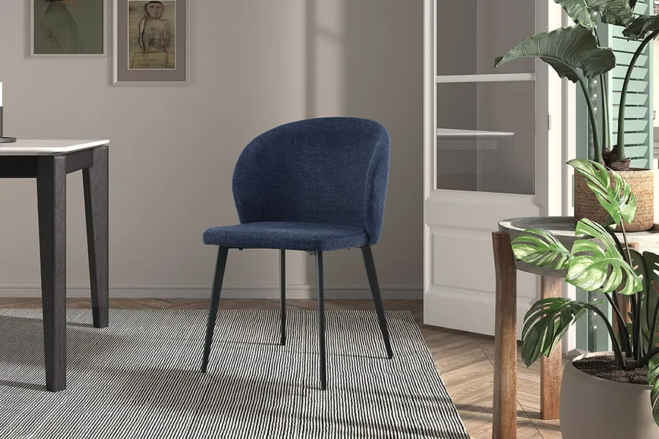 eetkamerstoel Lena blauw, foto 5