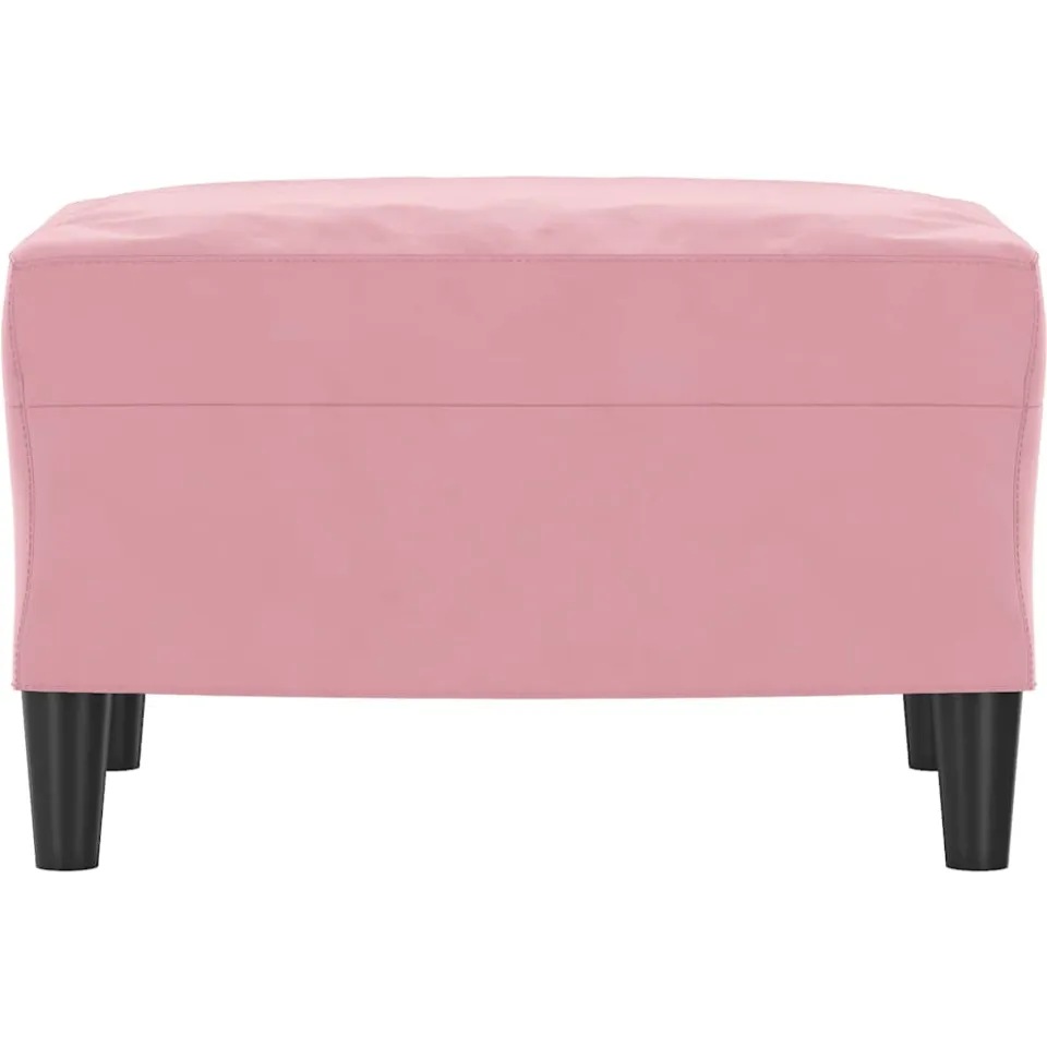 vidaXL Voetenbank 60x50x41 cm fluweel roze, foto 3