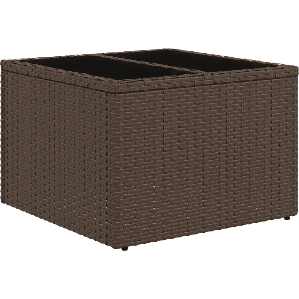vidaXL 13-delige Loungeset met kussens poly rattan bruin, foto 3