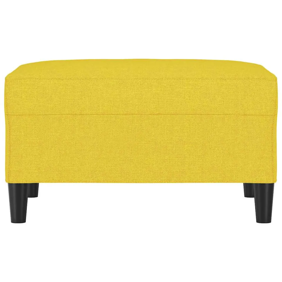 vidaXL Voetenbank 70x55x41 cm stof lichtgeel
