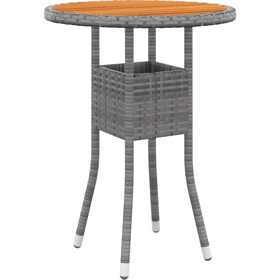 vidaXL 3-delige Tuinset poly rattan grijs, foto 3