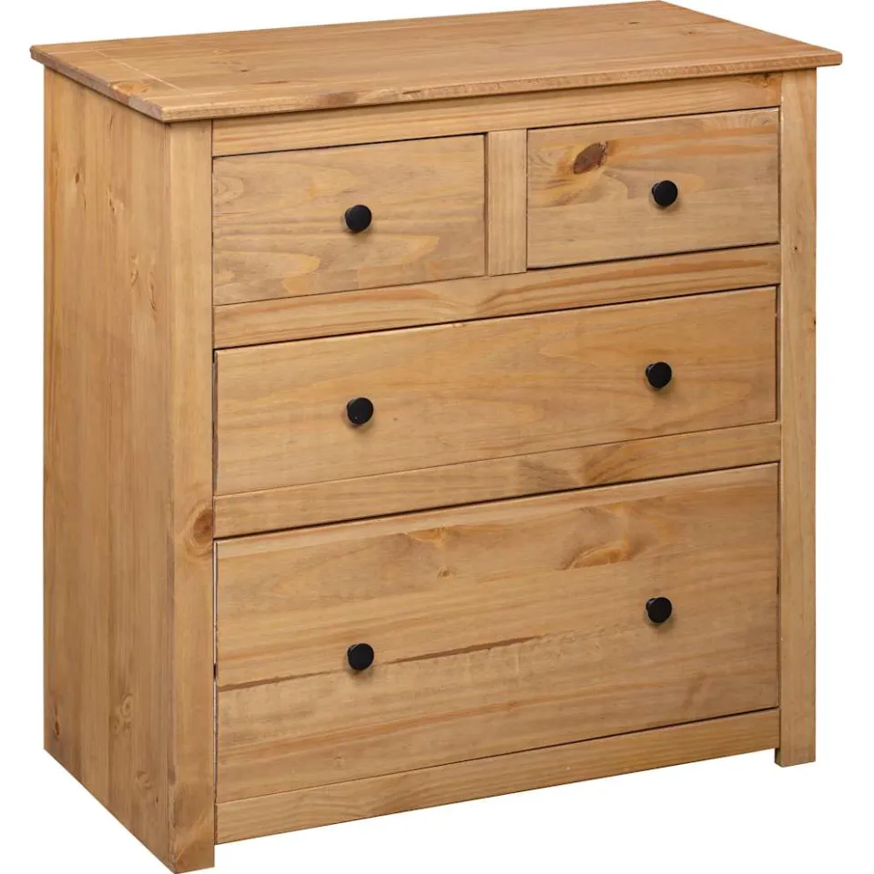 vidaXL Dressoir Panama Range 80x40x83 cm grenenhout bruin, foto 4