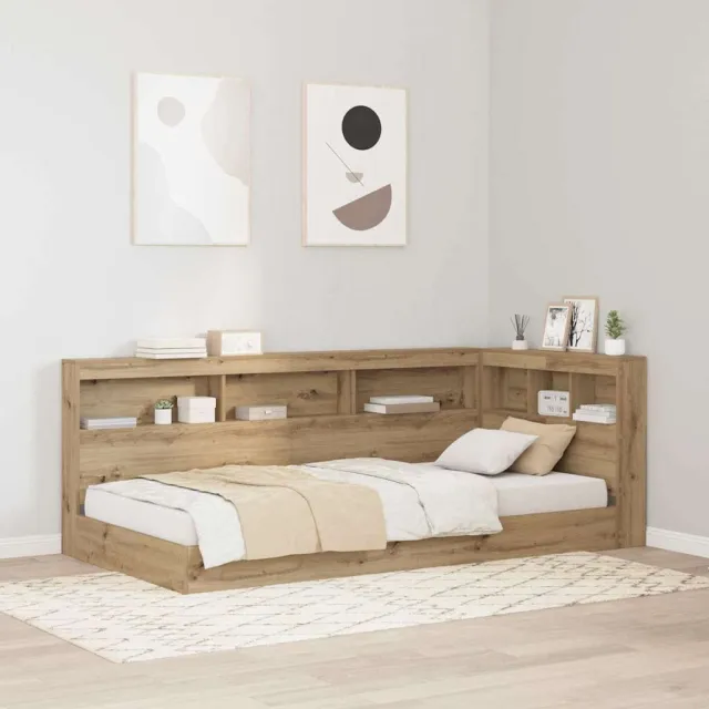 vidaXL Opberghoofdbord Artisan Eiken Bewerkt hout Bruin
