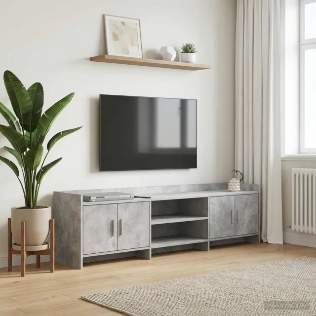 vidaXL TV-kast 168 x 33 x 47 cm Betongrijs Bewerkt hout grijs, foto 2