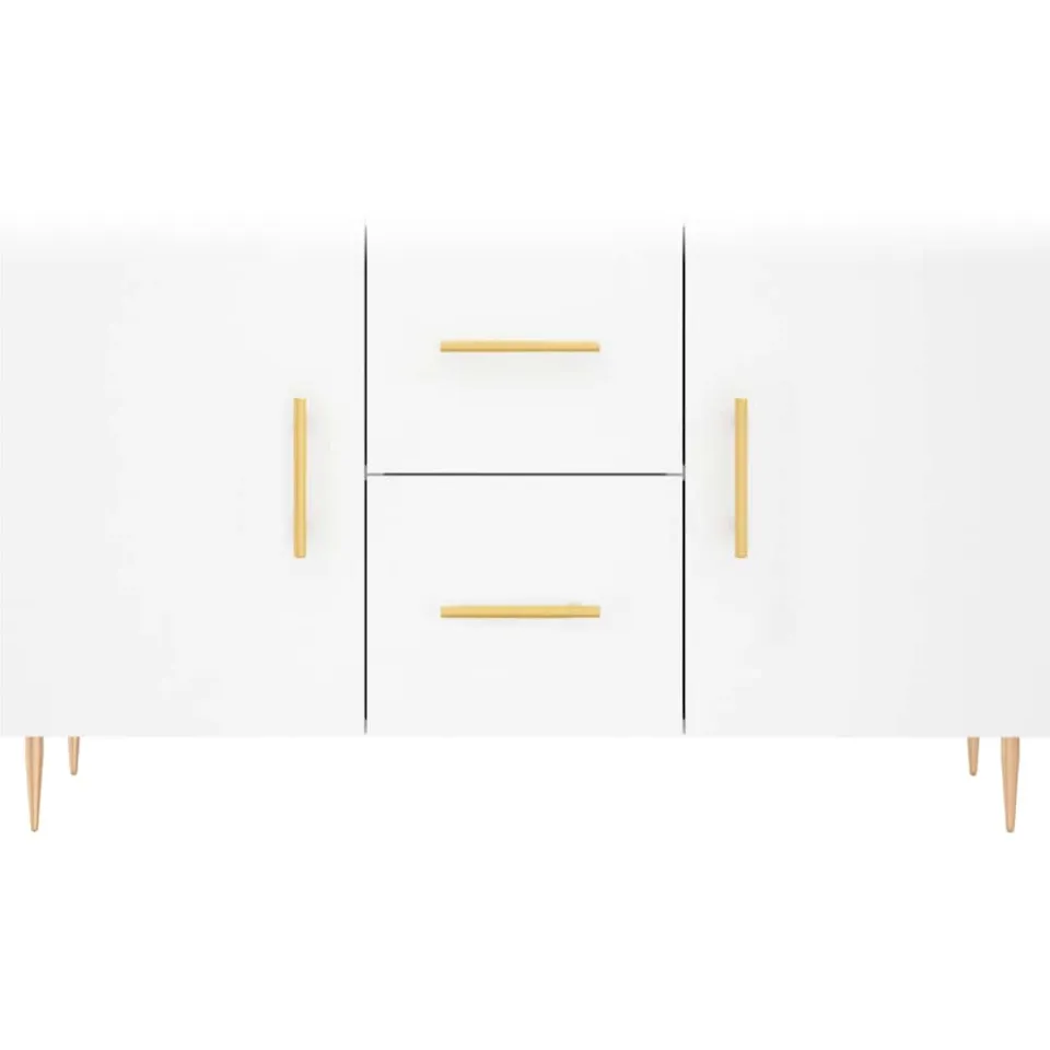 vidaXL Dressoir 100x36x60 cm bewerkt hout wit, foto 4