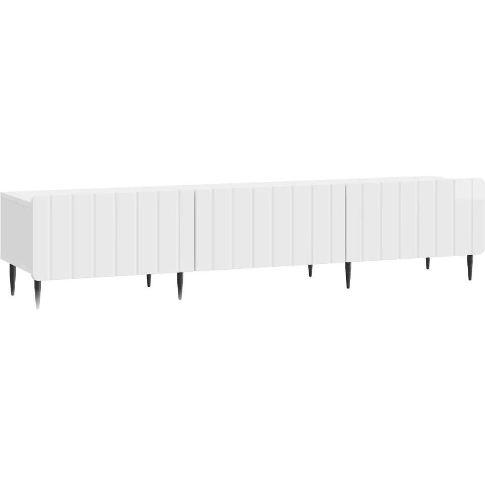 vidaXL TV-kast met lade Hoogglans Wit 147 x 34,5 x 32 cm Bewerkt hout, foto 3