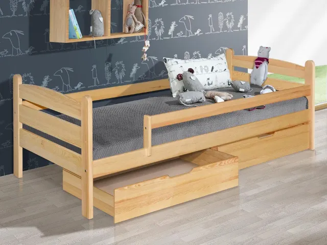 Mobistoxx MAURICE kinderbed natuurlijke pijnboom