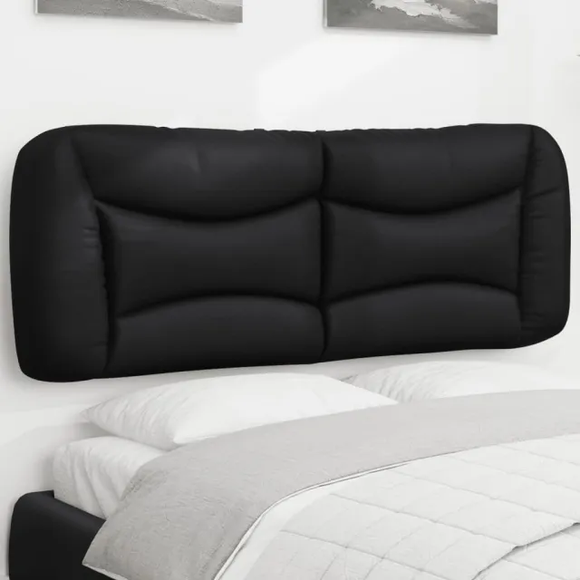 vidaXL Hoofdbordkussen "Hvar" 120 cm kunstleer zwart