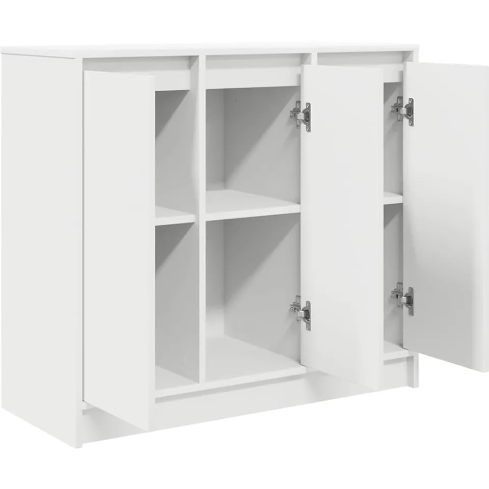 vidaXL Dressoir 85x34x76 cm bewerkt hout wit, foto 4