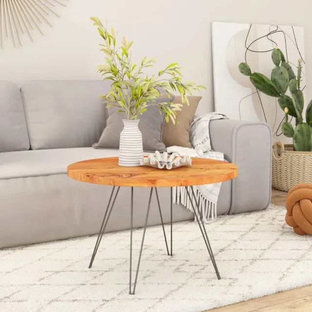 vidaXL Tafelblad rond Ø 80x3,8 cm massief acaciahout Bruin