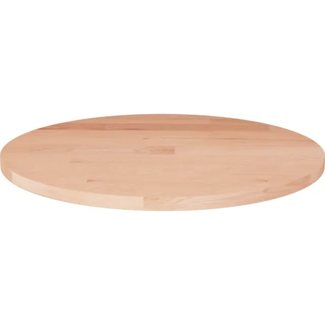 vidaXL Tafelblad rond Ø50x1,5 cm onbehandeld massief eikenhout Bruin