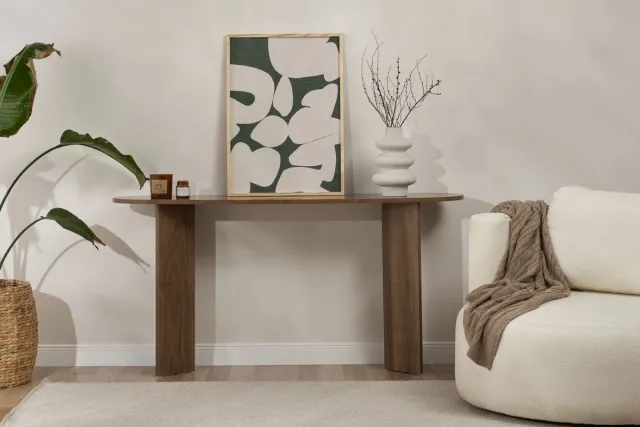 Skye Decor , Dressoir, Sira - Venezia Walnut, Gemelamineerde spaanplaat, Venezia walnoot, 150 x 35 x 75 cm Okkernoot
