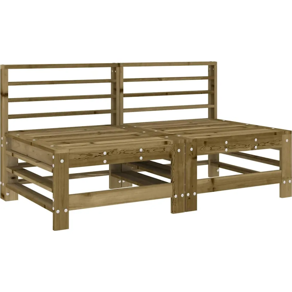 vidaXL 7-delige Loungeset geïmpregneerd grenenhout bruin, foto 3