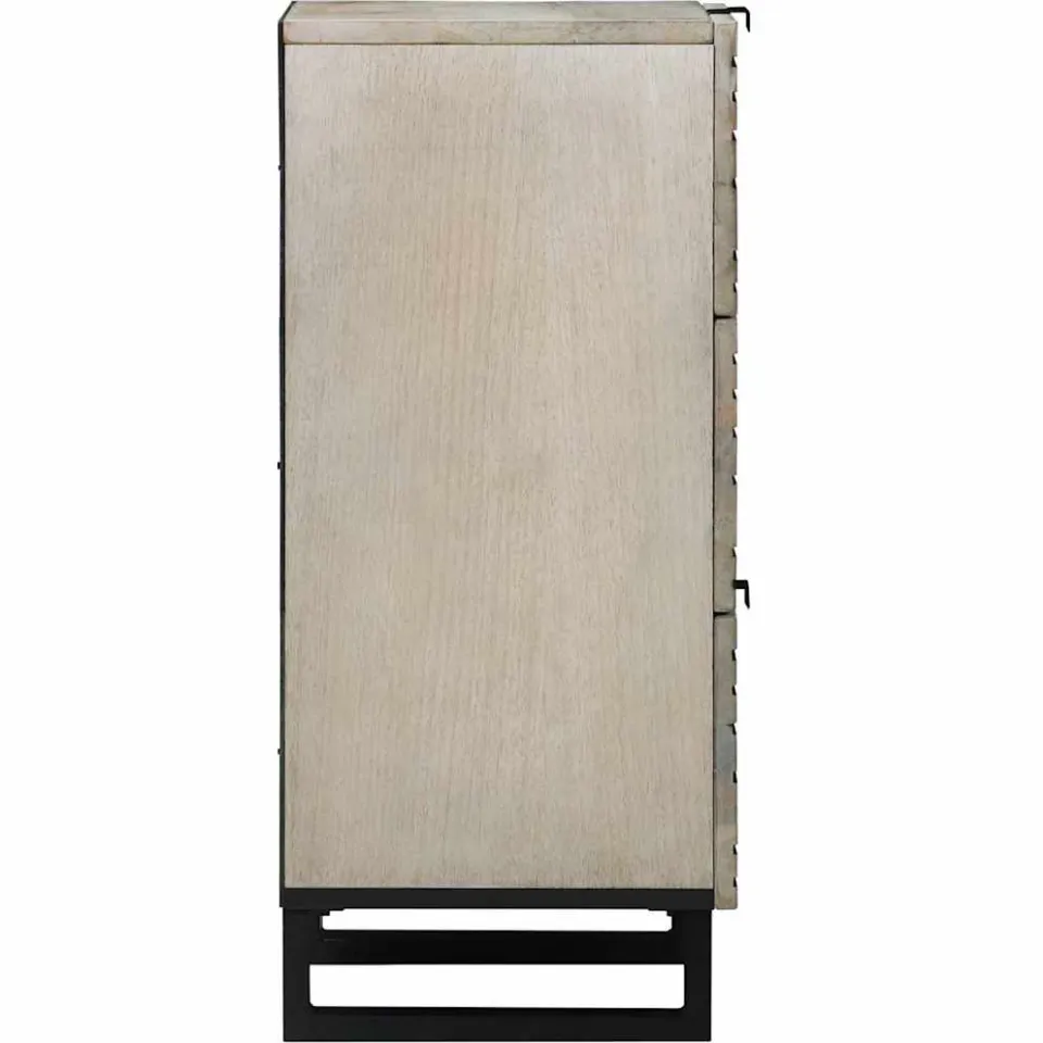 vidaXL Media-opslagkasten en rekken Wit en zwart 40 x 33 x 75 cm, foto 4