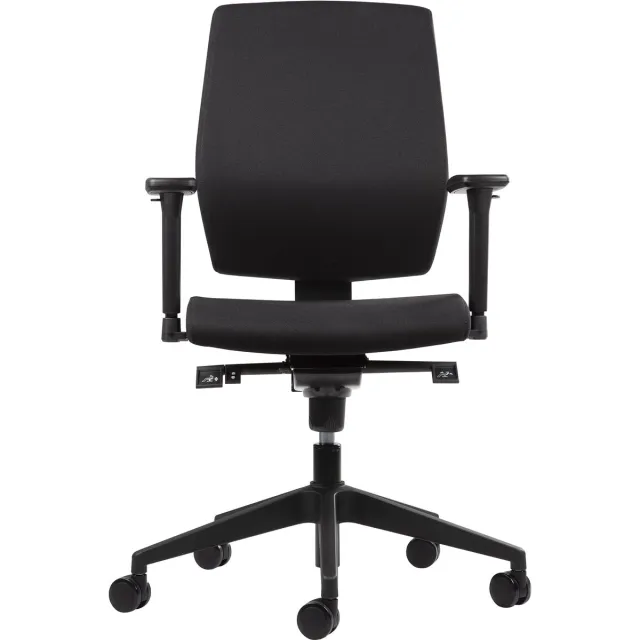 JOB Ergonomic bureaustoel - Gestoffeerd - NEN-1335 - Synchroon Zwart