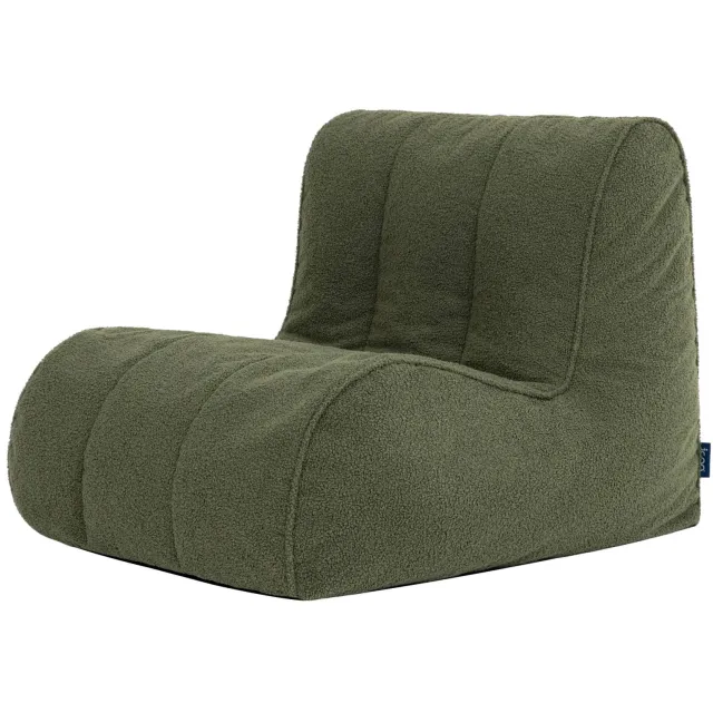 iCON icon - Swoop Zitzak Fauteuil - Boucle - Olijfgroen