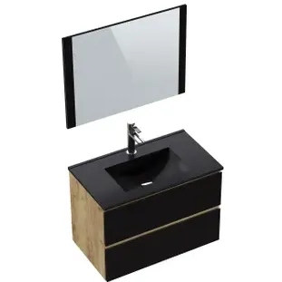 t-bath Badmeubelset Milenio Indus Zwart Eik, foto 4
