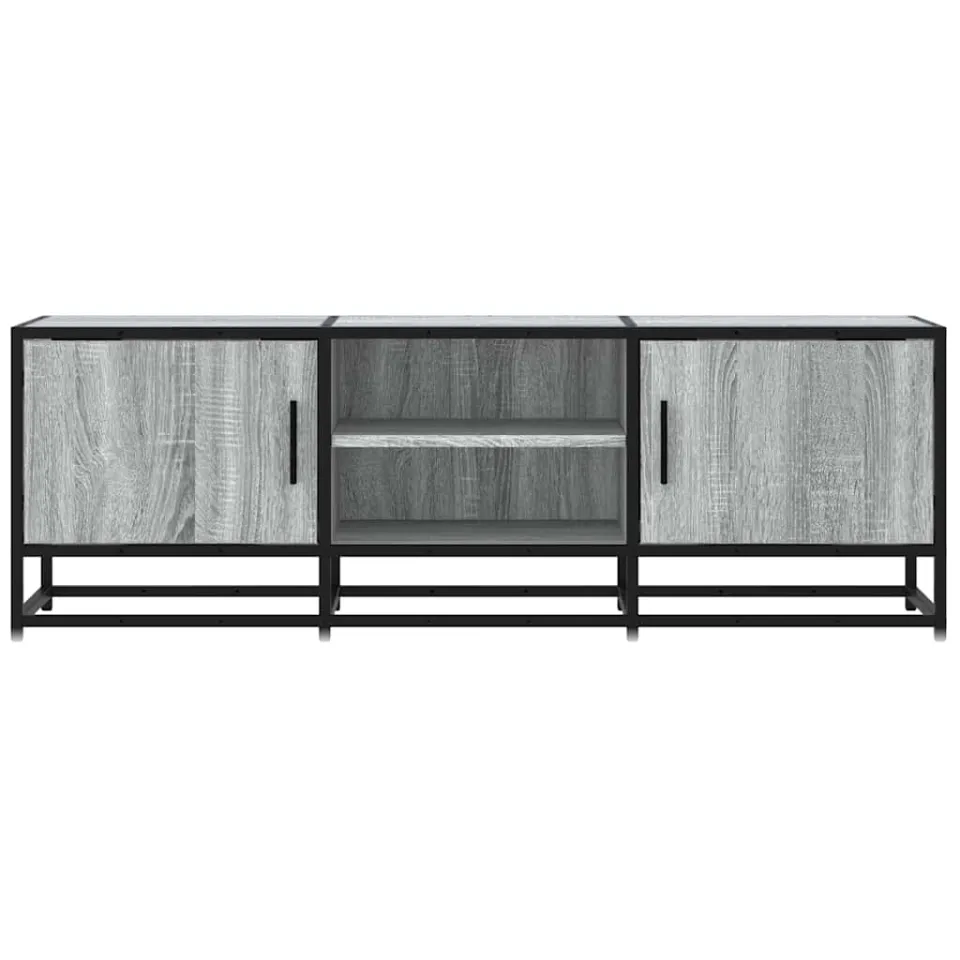 vidaXL Tv-meubel 120x35x41 cm bewerkt hout metaal grijs sonoma eiken, foto 4