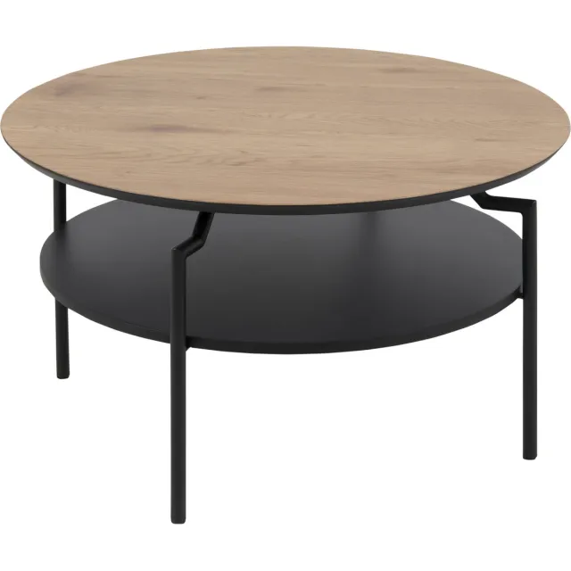 Actona Gold salontafel Ø80 cm zwart.