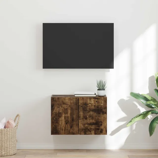 vidaXL TV-wandkast 59,5 x 31 x 40 cm Gerookt eiken Bewerkt hout, foto 2