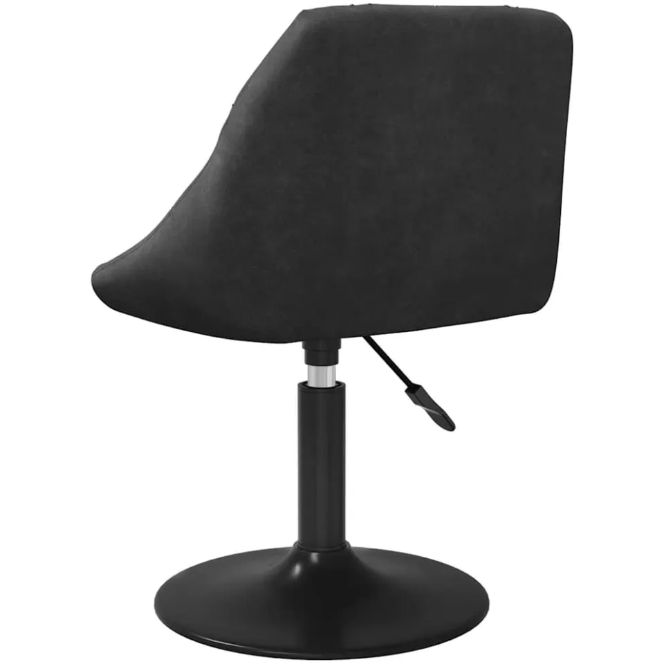 vidaXL Eetkamerstoel fluweel zwart, foto 3