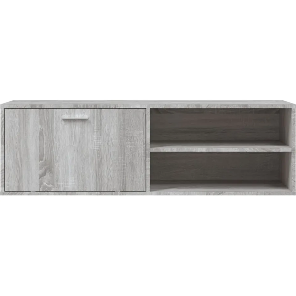 vidaXL Tv-meubel 120x34x37 cm bewerkt hout grijs sonoma eikenkleurig