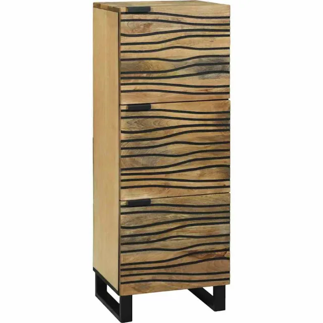 vidaXL Highboard Bruin 40 x 33 x 110 cm massief mangohout