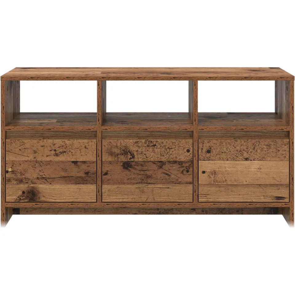 vidaXL Tv-meubel 102 x 37,5 x 52,5 cm Oud hout Bewerkt hout bruin, foto 4