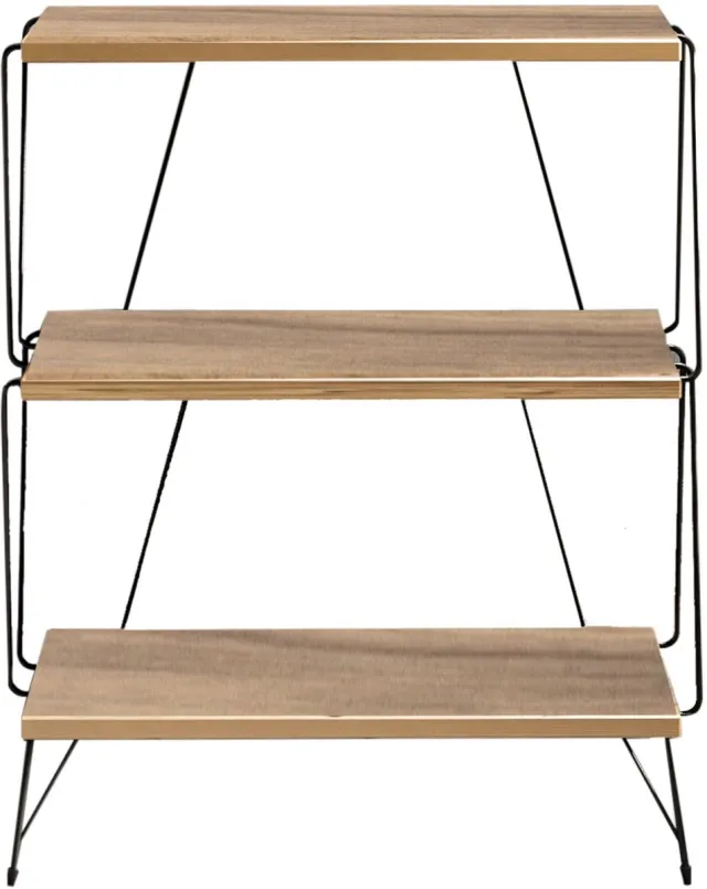 Bliss Skye Decor, Bijzettafel, Lazandos - Pine, Gemelamineerde spaanplaat, Grenen, 46 x 30 x 76 cm Zwart;Den