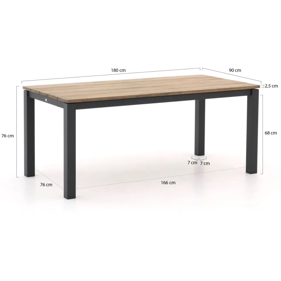 Intenso Furniture Intenso Asti/Lagundo 180cm dining tuinset 5-delig, foto 3