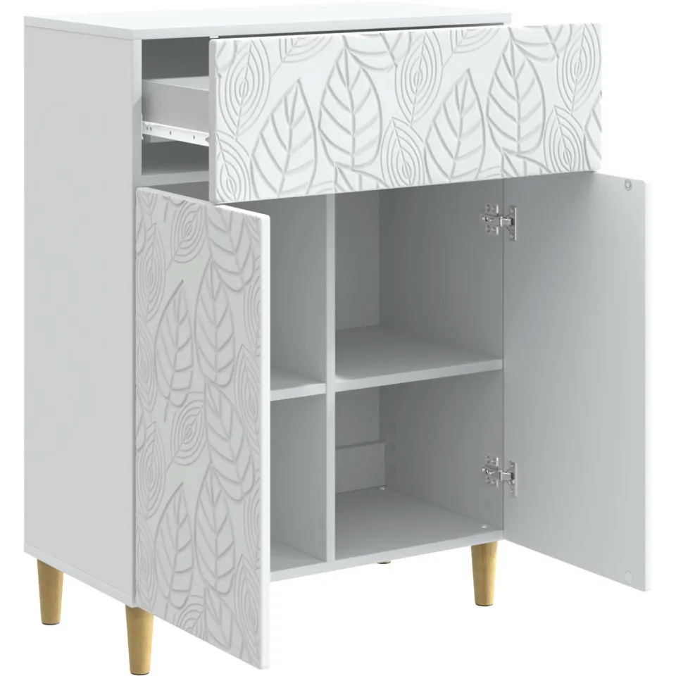 vidaXL Dressoir Wit 66 x 34,5 x 90 cm Bewerkt hout, foto 4
