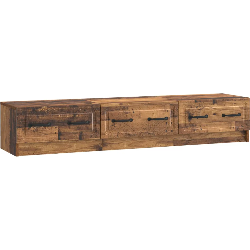 vidaXL TV-kast 147 x 34,5 x 27 cm Oud hout Bewerkt hout Bruin