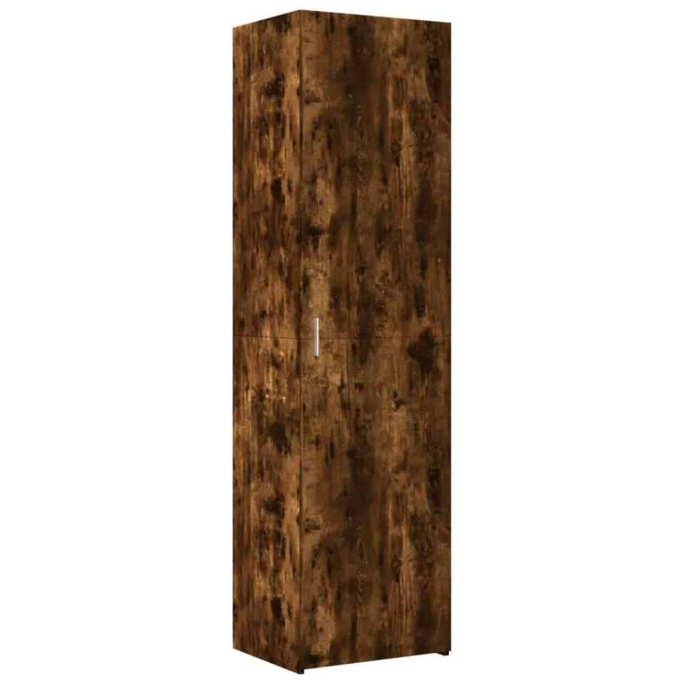 vidaXL Hoge kast 50x42,5x185 cm bewerkt hout gerookt eikenkleurig, foto 3