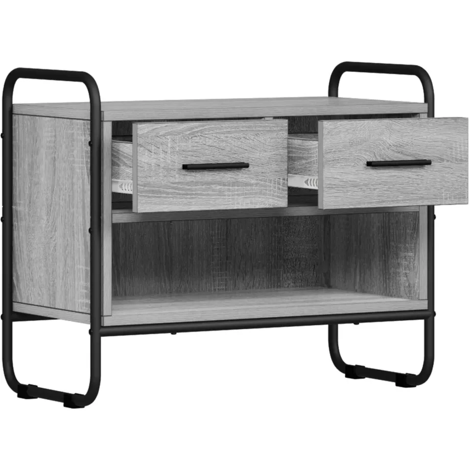 vidaXL Tv-meubel 60 x 30 x 50 cm Grijs Sonoma Bewerkt hout