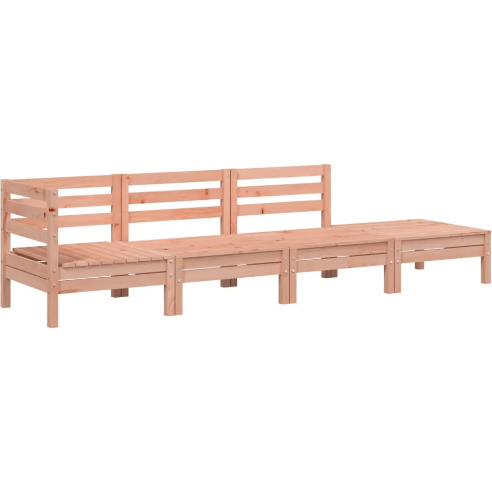 vidaXL Garden Lounge Set 4-zits Natural Douglas Solid Douglas wood, foto 4