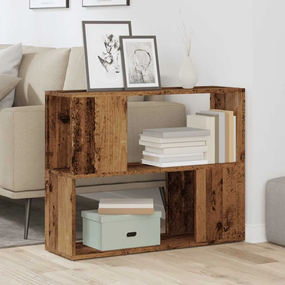 vidaXL Boekenkast/kamerscherm 80x24x63 cm oud houtkleurig bruin, foto 2