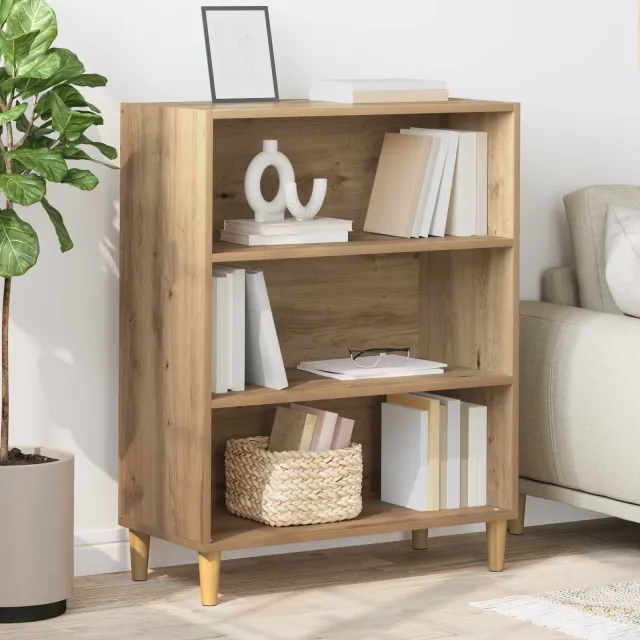 vidaXL Dressoir Artisan Eiken 69,5 x 32,5 x 90 cm Bewerkt hout, foto 2