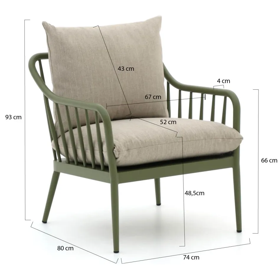 Manifesto Furniture Manifesto Celante lounge tuinstoel groen, foto 2
