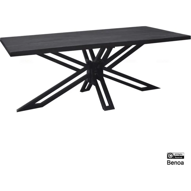 Benoa Salontafel Yana mangohout 120x60 cm - Zwart