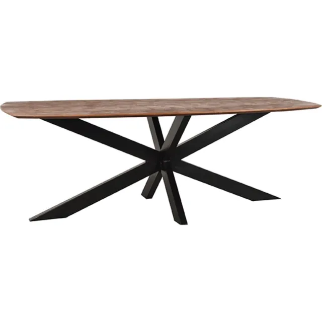 LABEL51 Zane Eetkamertafel - Bruin - Hout - 220 cm