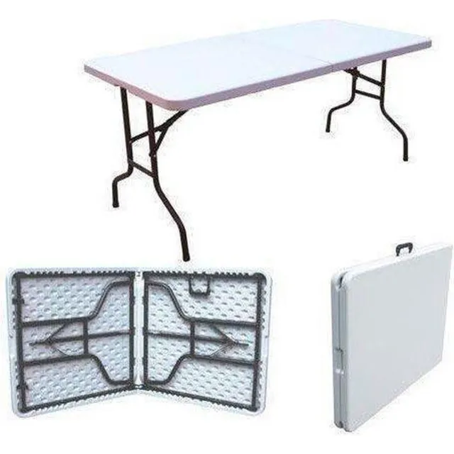 Van Vugt Event Products VVEP Blowmold - Klaptafel - Wit - 76x183 cm (koffer)