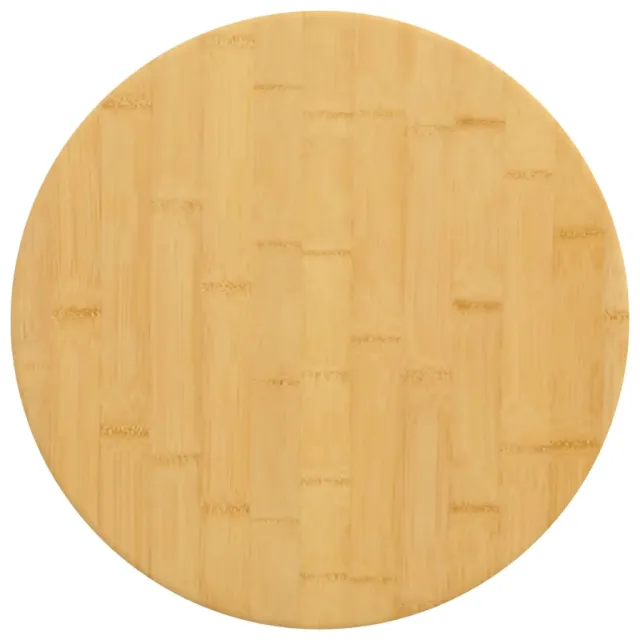 vidaXL Tafelblad Ø 40x2,5 cm bamboe Bruin