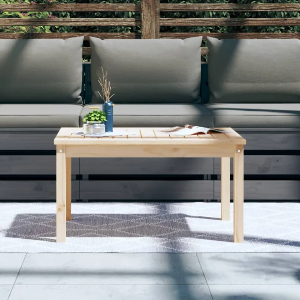 vidaXL Tuintafel 82,5x50,5x45 cm massief grenenhout bruin, foto 3